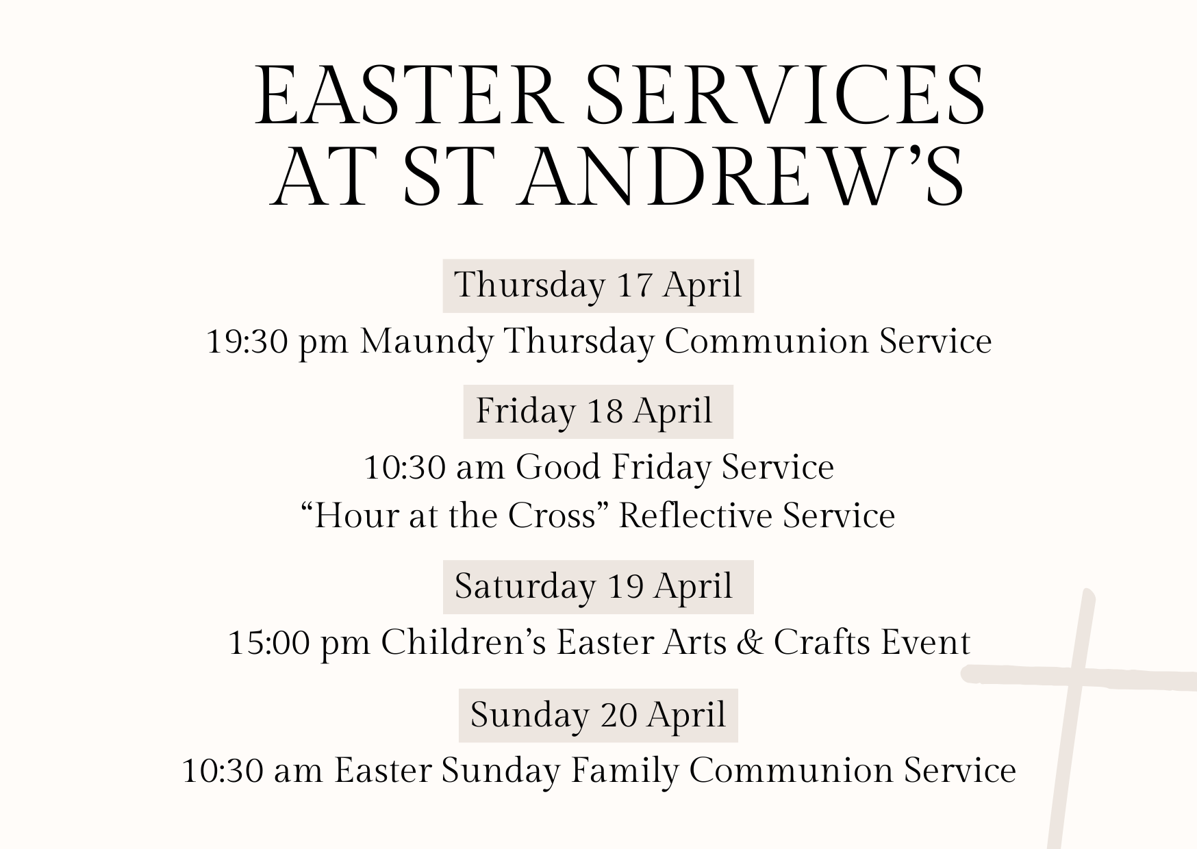 Easter Services